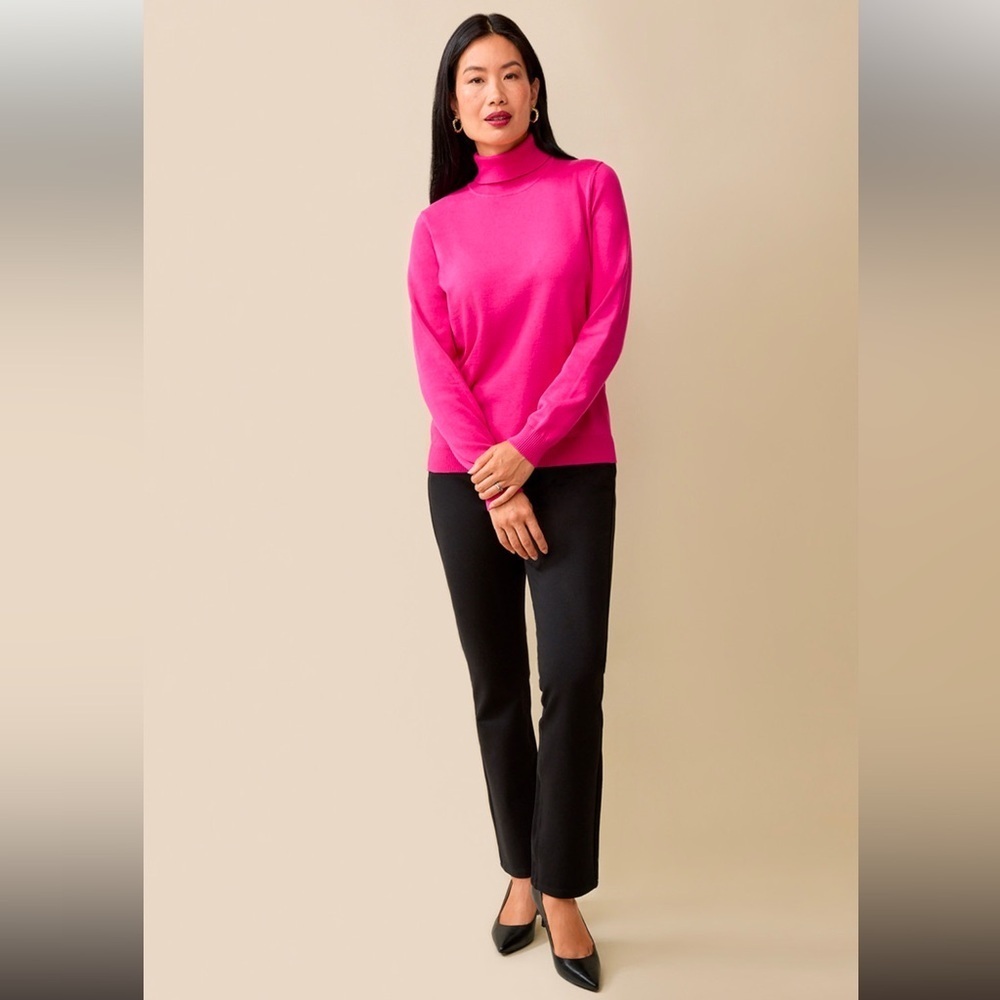 Women's Pink Turtleneck Sweater size Medium